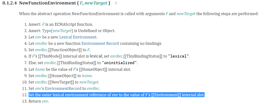 NewFunctionEnvironment